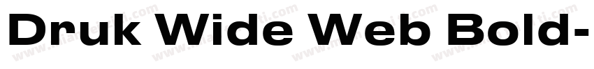 Druk Wide Web Bold字体转换